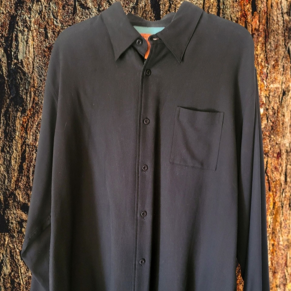 Classic Black Men's Dress Shirt